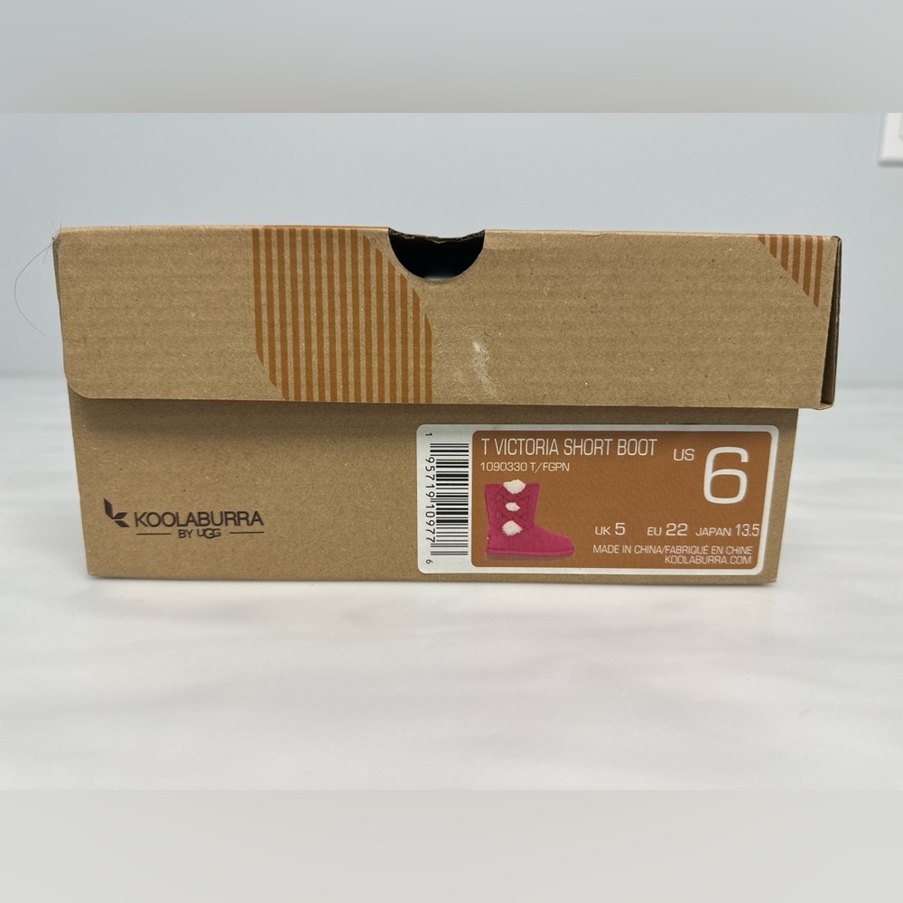 Koolaburra Kids T Victoria Short Boot - Pink - Picture 2 of 8